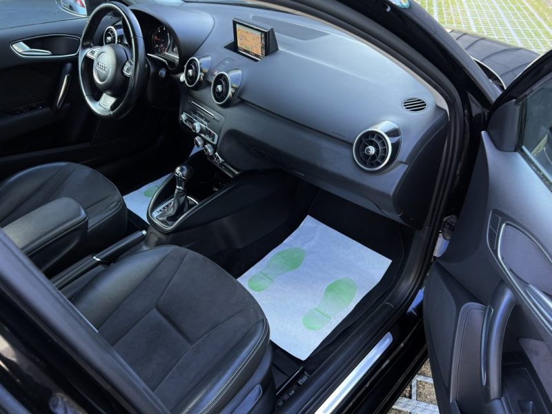 AUDI A1 PHASE 2 SPORTBACK S-LINE ULTRA 1.4 TDI 90 Cv BOITE AUTO GPS FEUX LEDS 5 Pts  - GARANTIE 1 AN