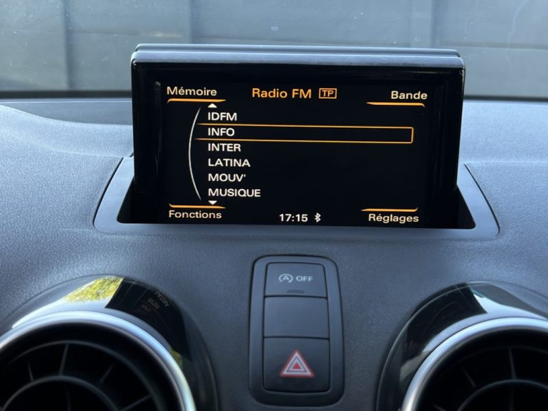 AUDI A1 PHASE 2 SPORTBACK S-LINE ULTRA 1.4 TDI 90 Cv BOITE AUTO GPS FEUX LEDS 5 Pts  - GARANTIE 1 AN