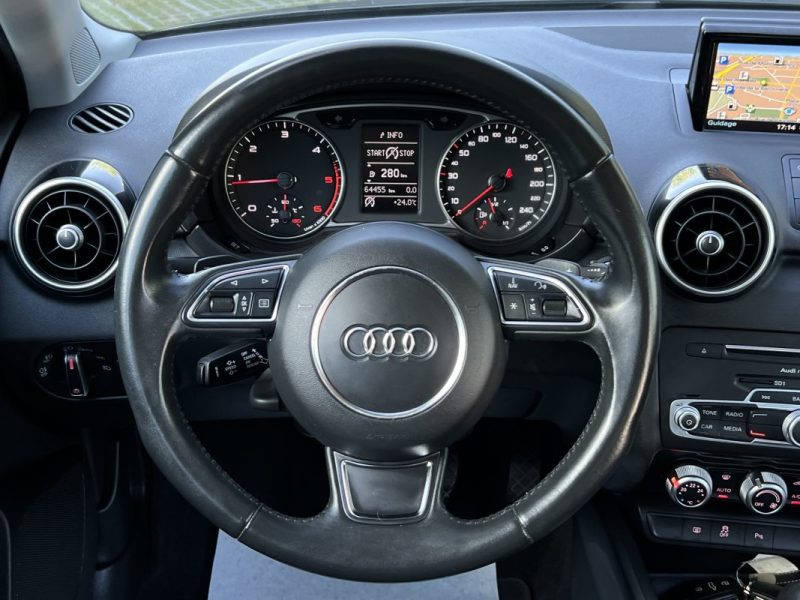 AUDI A1 PHASE 2 SPORTBACK S-LINE ULTRA 1.4 TDI 90 Cv BOITE AUTO GPS FEUX LEDS 5 Pts  - GARANTIE 1 AN