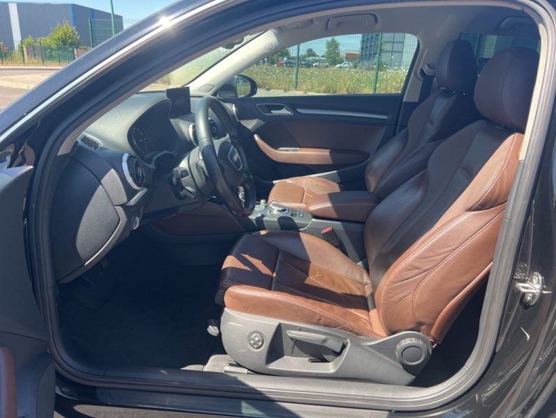 AUDI A3 2.0 L TDI 150 ch, Cuir, Full Led, Boîte auto, Distribution à jour