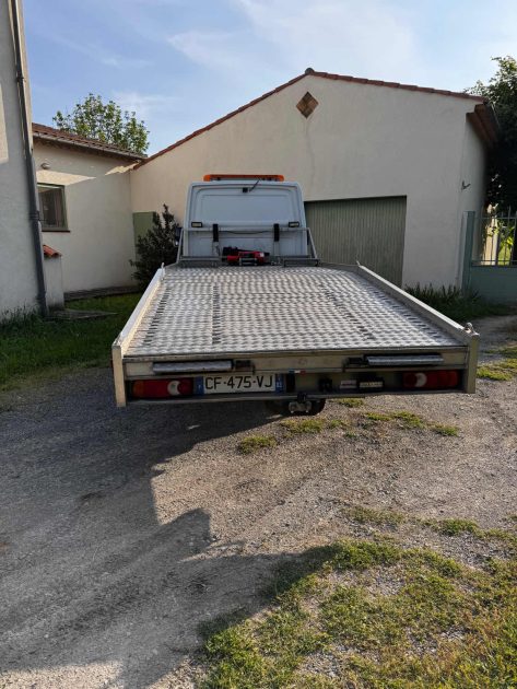 Mercedes Sprinter – Véritable porte-voiture – Treuil neuf – Double caméra État exceptionnel