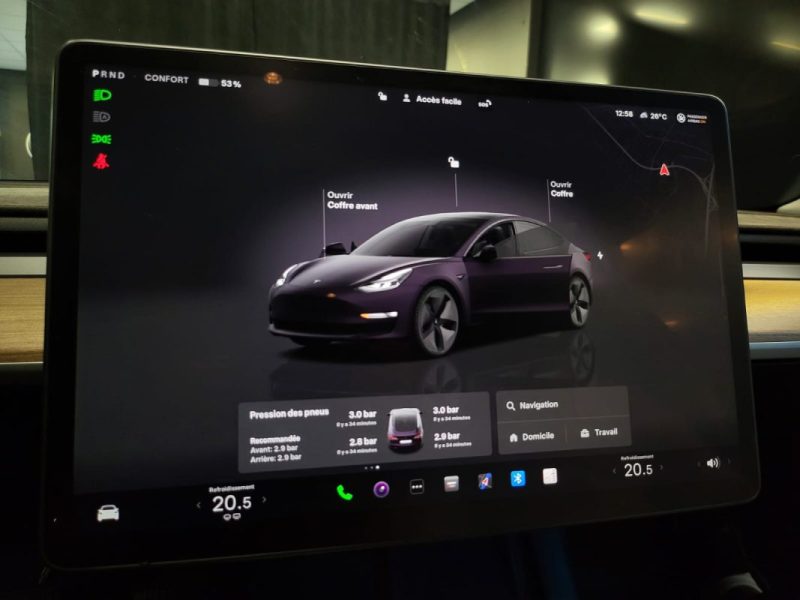 TESLA MODEL 3 275cv Standard Plus AUTOPILOT + SIEGES ELECTRIQUE CHAUFFANTS AV/AR + CAMERA 360° + VOL