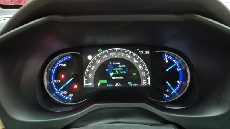 TOYOTA RAV4 SUV HYBRIDE NOIR 218ch LOUNGE TOUTES OPTIONS/HISTORIQUE TOYOTA