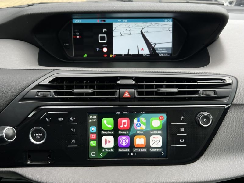 CITROEN C4 SPACETOURER II PHASE 2 1.6 HDI 120 BOITE AUTOMATIQUE / APPLE & ANDROID  - GARANTIE 1 AN