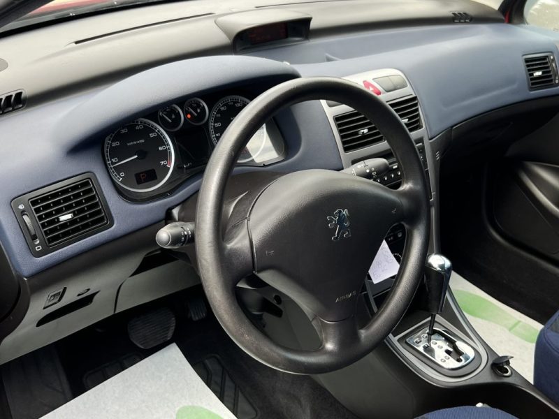 PEUGEOT 307 1.6 i 110 Cv BOITE AUTOMATIQUE / 24 500 Kms CLIMATISATION - GARANTIE 1 AN