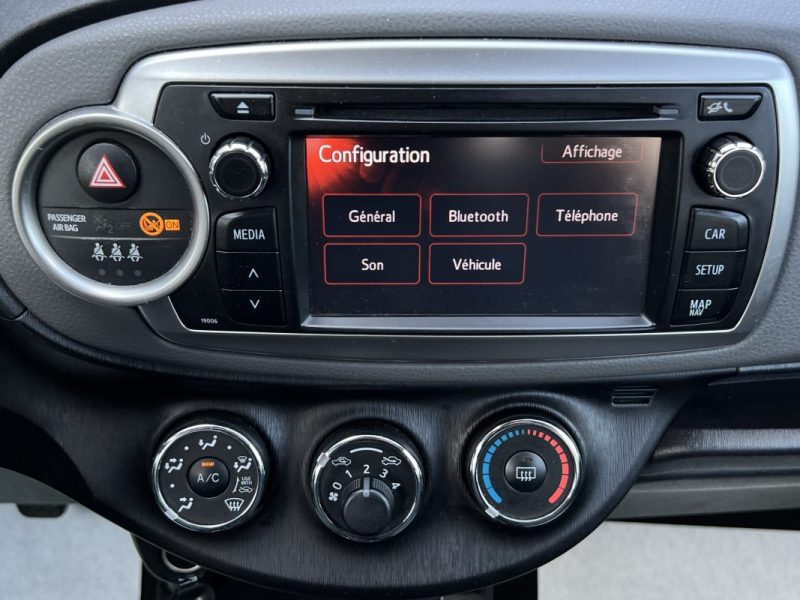 TOYOTA YARIS 3 III 1.0 VVTi 69 Cv 5 PORTES / ECRAN TACTILE CAMERA RECUL CRIT AIR 1 - GARANTIE 1 AN