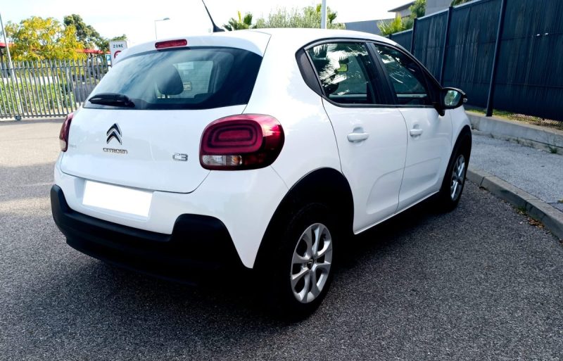 Citroën C3 1.6 BLUEHDI 75 CV SS FEEL berline 5 places, blanc, 4 cv, 5 portes, 2018, garantie 3 mois