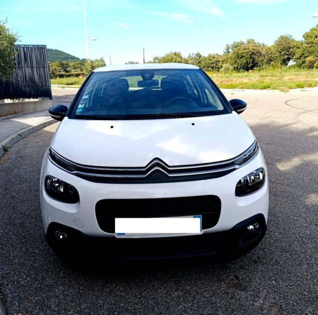 Citroën C3 1.6 BLUEHDI 75 CV SS FEEL berline 5 places, blanc, 4 cv, 5 portes, 2018, garantie 3 mois