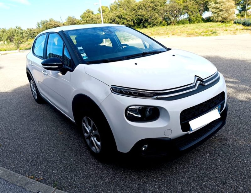 Citroën C3 1.6 BLUEHDI 75 CV SS FEEL berline 5 places, blanc, 4 cv, 5 portes, 2018, garantie 3 mois