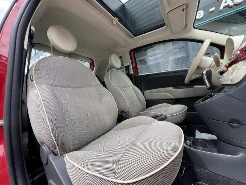 FIAT 500 II LOUNGE 1.2 69 Cv BOITE AUTOMATIQUE / TOIT PANORAMIQUE CRIT AIR 1 - GARANTIE 1 AN