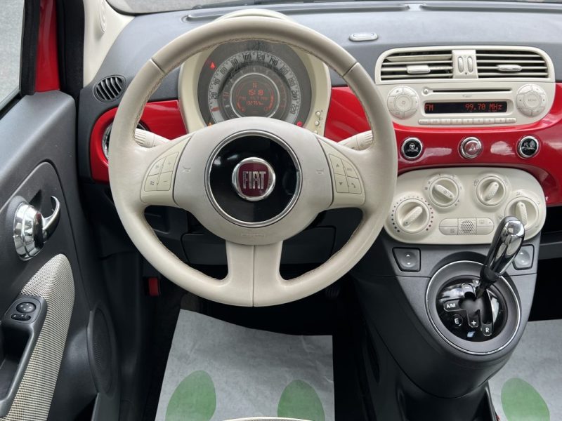 FIAT 500 II LOUNGE 1.2 69 Cv BOITE AUTOMATIQUE / TOIT PANORAMIQUE CRIT AIR 1 - GARANTIE 1 AN