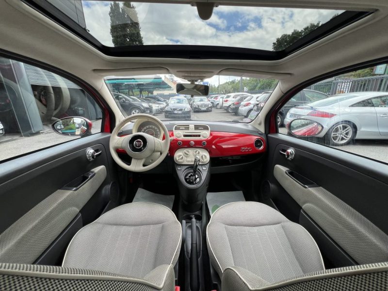 FIAT 500 II LOUNGE 1.2 69 Cv BOITE AUTOMATIQUE / TOIT PANORAMIQUE CRIT AIR 1 - GARANTIE 1 AN
