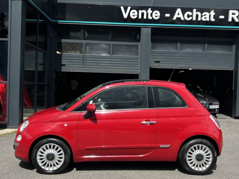 FIAT 500 II LOUNGE 1.2 69 Cv BOITE AUTOMATIQUE / TOIT PANORAMIQUE CRIT AIR 1 - GARANTIE 1 AN