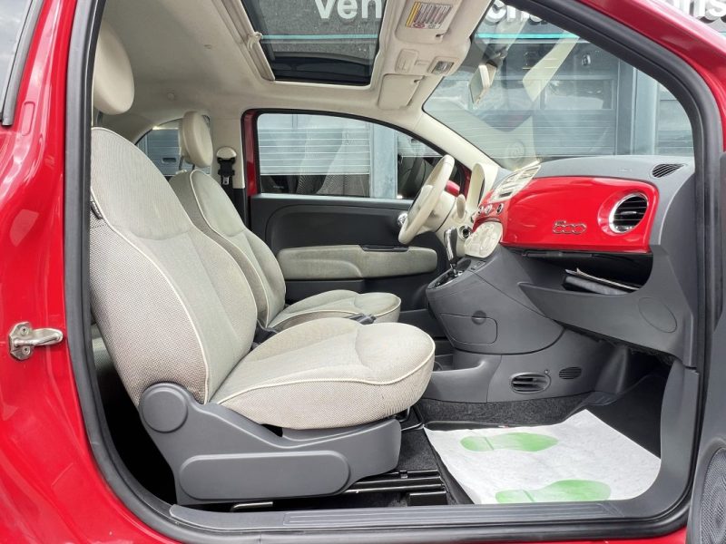 FIAT 500 II LOUNGE 1.2 69 Cv BOITE AUTOMATIQUE / TOIT PANORAMIQUE CRIT AIR 1 - GARANTIE 1 AN