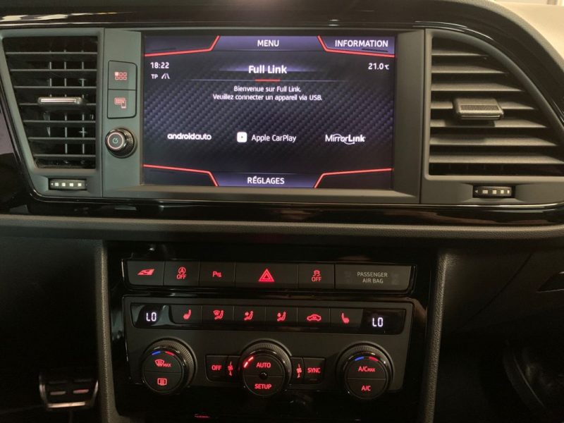 SEAT LEON CUPRA PACK PERFORMANCES 2.0 TSI 290ch DSG7 - 55 000km 