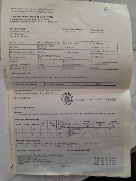 BMW 116I 1.2 E 87 Edition Confort garantie 12 mois 2011