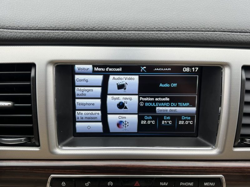 JAGUAR XF PHASE 2 LUXE 2.2 D 200 Cv 1ERE MAIN / 59 100 Kms BVA8 INTERIEUR CUIR GPS - GARANTIE 1 AN