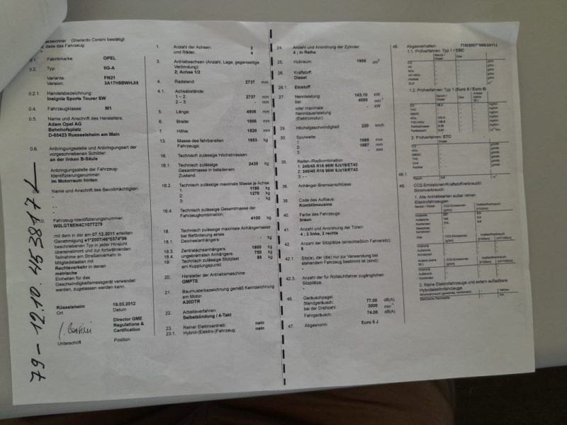 OPEL INSIGNIA SPORT 2.0l CDTI COSMO PACK 4X4 BVA 2012
