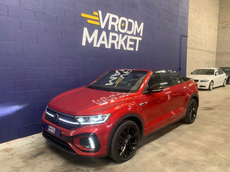 VOLKSWAGEN T-ROC CAB 1.5 TSI Rline 150ch DSG7-Cuir matelassé-CarPlay-28 000km 