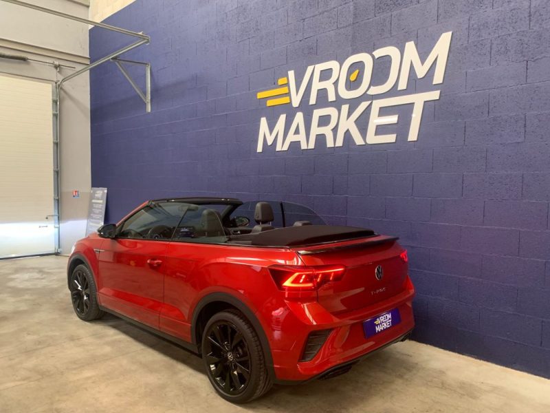 VOLKSWAGEN T-ROC CAB 1.5 TSI Rline 150ch DSG7-Cuir matelassé-CarPlay-28 000km 