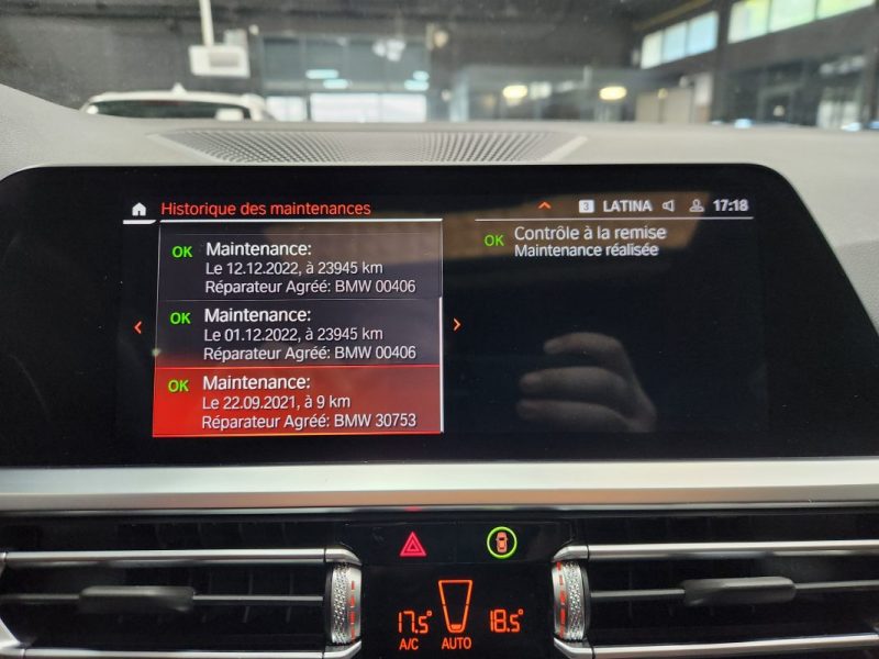 BMW SERIE 3  2021 TOURING 330d 286Ch BVA8 G21 M Sport*CARPLAY+CAM 360°+TETE HAUTE*