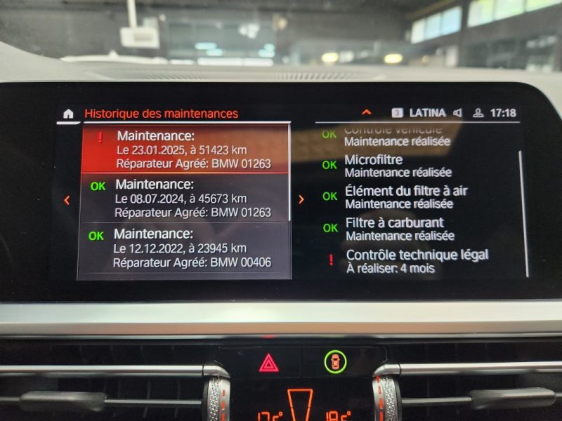 BMW SERIE 3  2021 TOURING 330d 286Ch BVA8 G21 M Sport*CARPLAY+CAM 360°+TETE HAUTE*
