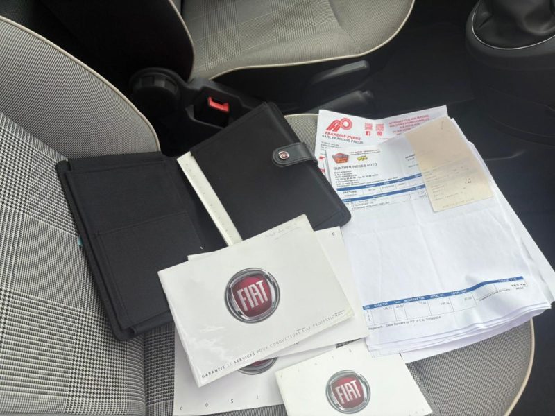 FIAT 500 1.2 69ch Lounge 🚗 Toit pano 🌞 / Radar recul 📡 / Clim ❄️ / Garantie 6 mois ✅