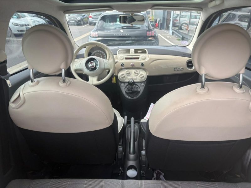 FIAT 500 1.2 69ch Lounge 🚗 Toit pano 🌞 / Radar recul 📡 / Clim ❄️ / Garantie 6 mois ✅