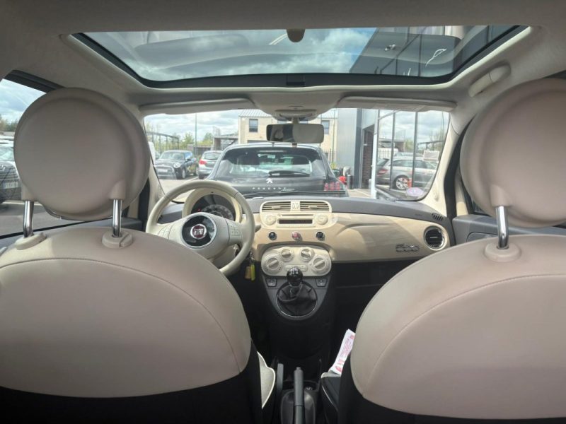 FIAT 500 1.2 69ch Lounge 🚗 Toit pano 🌞 / Radar recul 📡 / Clim ❄️ / Garantie 6 mois ✅