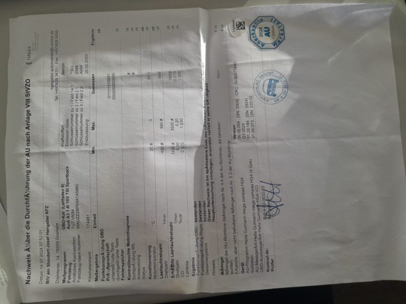 AUDI A3  SPORTBACK 1.4 TFSI 125CV AMBITION 16V  2009