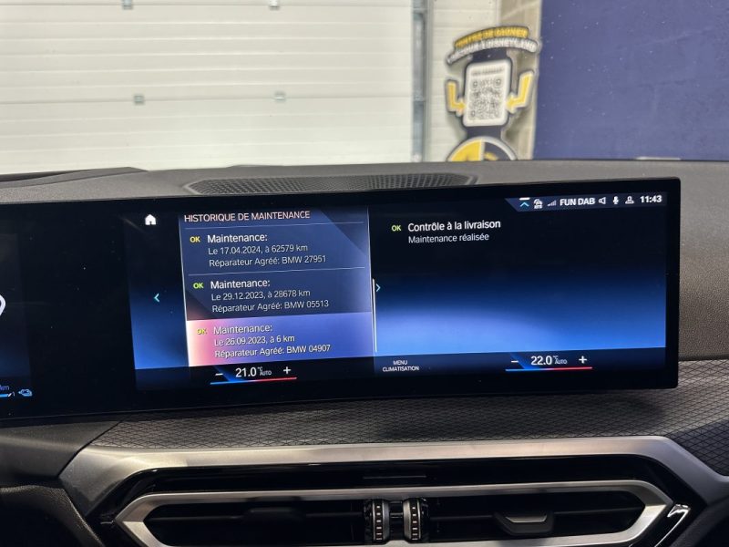 BMW SERIE 3 330e 292ch Pack M - Contrat Entretien + Garantie BMW 09/2026