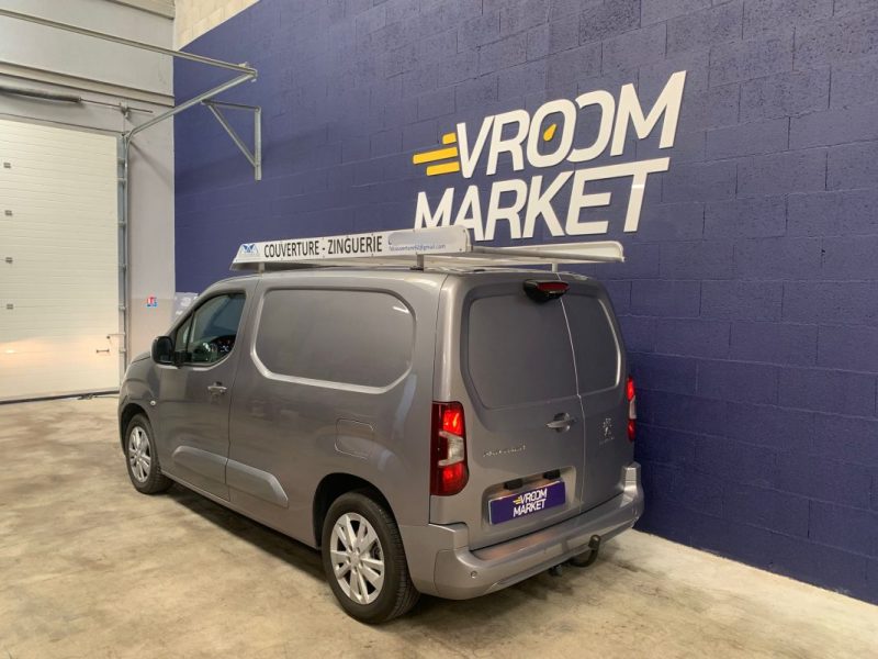 PEUGEOT PARTNER ASPHALT 1.5 BlueHDI 130ch BVA8-Galerie de rangement utile-Attelage-CarPlay