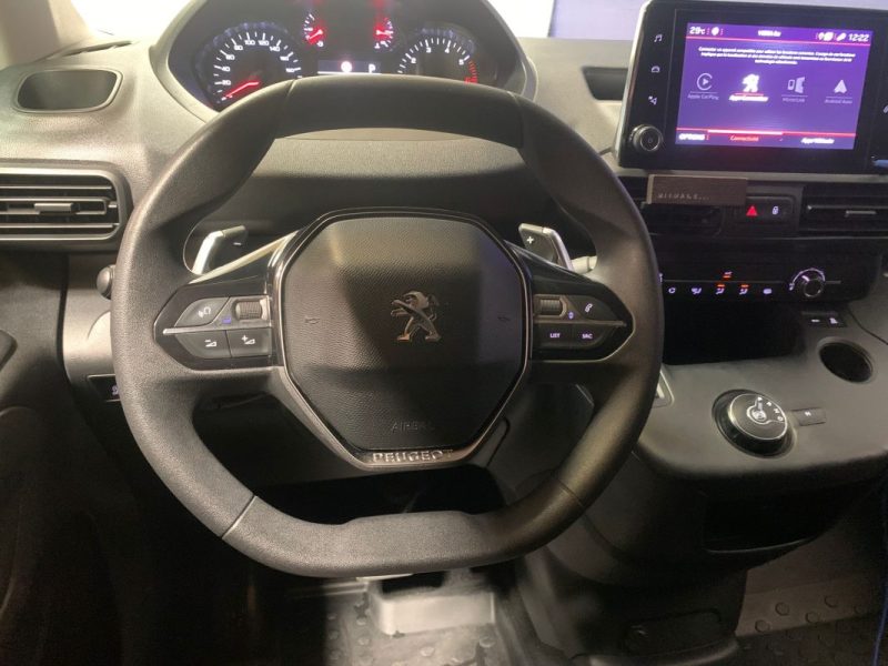 PEUGEOT PARTNER ASPHALT 1.5 BlueHDI 130ch BVA8-Galerie de rangement utile-Attelage-CarPlay