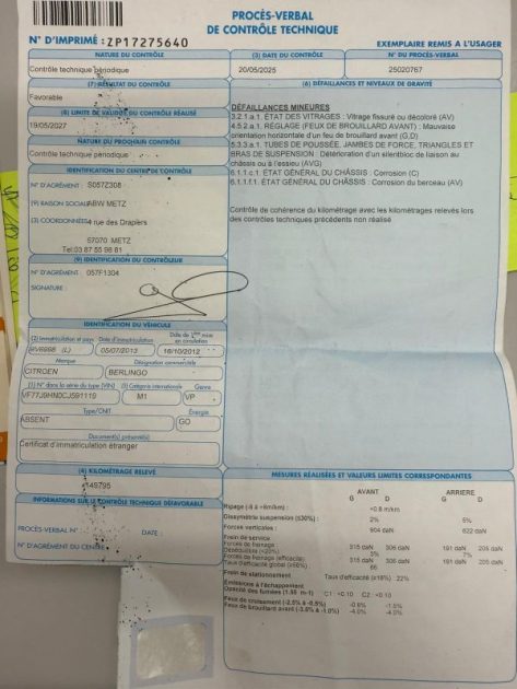 CITROEN BERLINGO II 1.6l HDI 75CV MULTISPACE 5P 2012