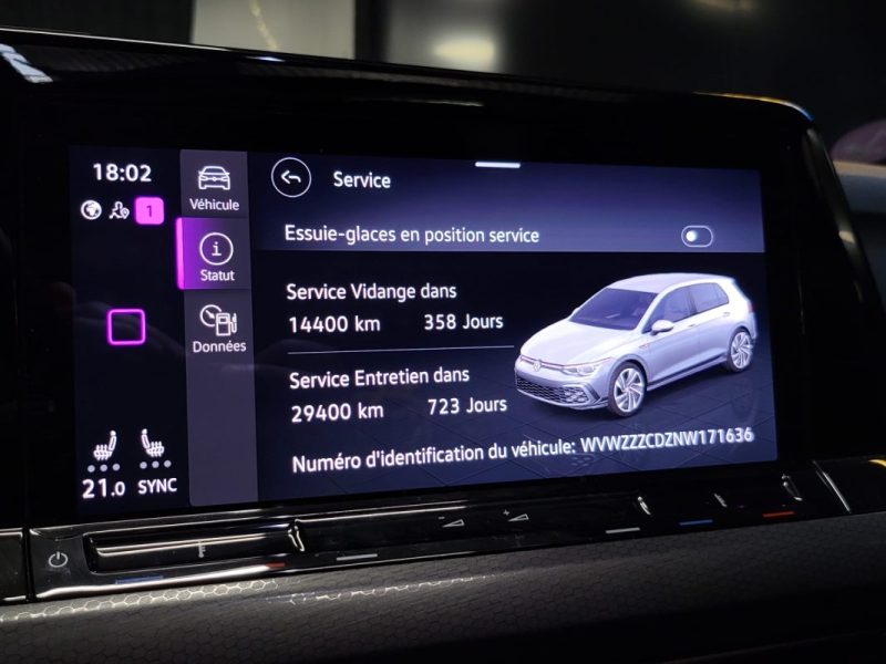 VOLKSWAGEN GOLF 2.0 TSI 300ch GTI CLUBSPORT TOIT OUVRANT / SIEGES CHAUFFANTS / VOLANT CHAUFFANT