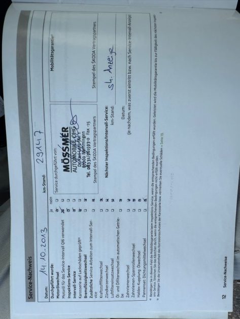 SKODA SUPERB II 2.0l TDI 140CV CR FAP ELEGANCE DSG 2013