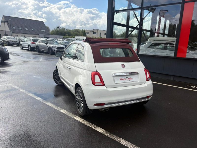 FIAT 500 Cabriolet 1.2 69ch 🚗 Cuir 🛋️ / GPS 🧭 / Bluetooth 📶 / Radar 📡 / Reprise / Garantie 6 mo