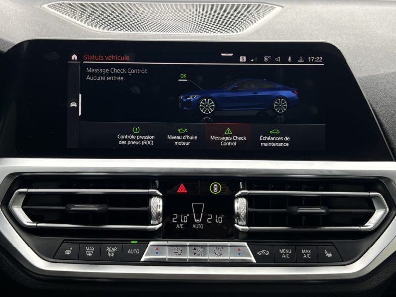 BMW SERIE 4 COUPE G22 M SPORT 430i 2.0 258 Cv BVA8 TOIT OUVRANT CUIR APPLE & ANDROID - GARANTIE 1 AN