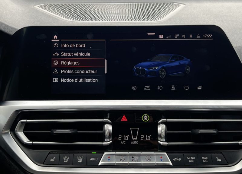 BMW SERIE 4 COUPE G22 M SPORT 430i 2.0 258 Cv BVA8 TOIT OUVRANT CUIR APPLE & ANDROID - GARANTIE 1 AN