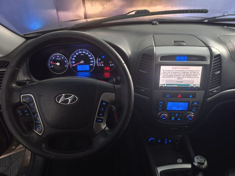 HYUNDAI SANTA FE 2.2 CRDI 197 Cv PACK PREMIUM - 7 PLACES - CLIMATISATION - RADAR DE RECUL - CAMÉRA DE RECUL - GPS  2010