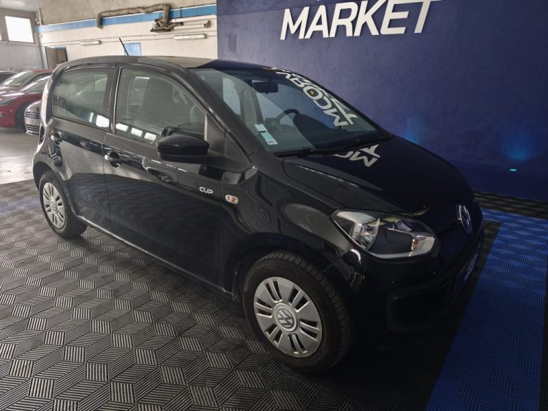 VOLKSWAGEN VW UP 1.0 60Cv FINITION CUP ENTRETIEN COMPLET - CLIMATISATION - BLUETOOTH - GPS  2015