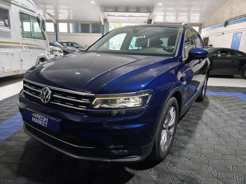 VOLKSWAGEN VW TIGUAN 2.0 TDI 150 Cv FINITION CARRAT - BOITE AUTO - CUIR - GPS - CLIM - REGULATEUR - CAMERA  2019