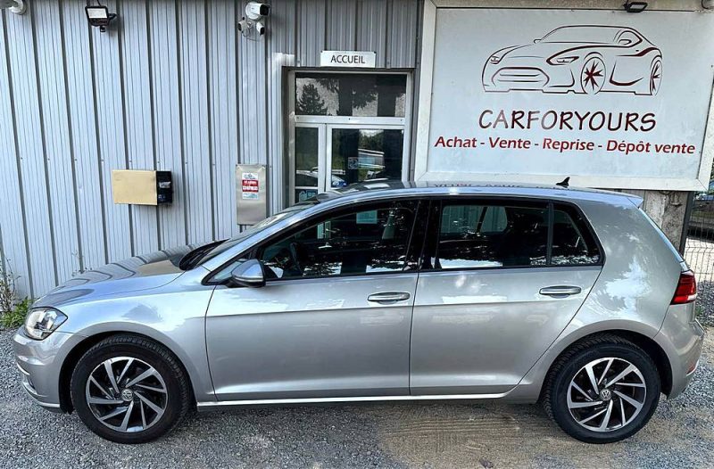 VOLKSWAGEN GOLF 7 1.0 TSI 110 CH - EDITION SOUND -SUIVI DISPONIBLE - IDEAL VILLE OU JEUNE PERMIS