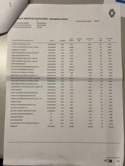 RENAULT SCENIC 1.6 dCi 130ch - Intense - Carrosserie 123 000 - voir photo - Garantie 12 mois