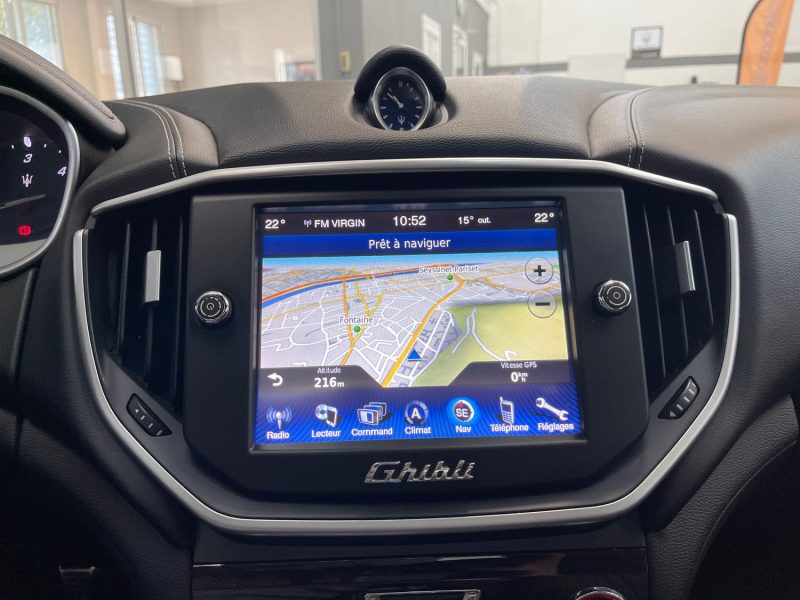 MASERATI GHIBLI III GARANTIE 12 MOIS 3.0 V6 DIESEL 275ch FULL, HISTORIQUE COMPLET, ORIGINE FRANCE,