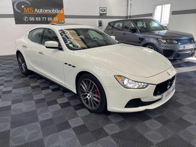 MASERATI GHIBLI III GARANTIE 12 MOIS 3.0 V6 DIESEL 275ch FULL, HISTORIQUE COMPLET, ORIGINE FRANCE,