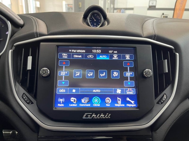 MASERATI GHIBLI III GARANTIE 12 MOIS 3.0 V6 DIESEL 275ch FULL, HISTORIQUE COMPLET, ORIGINE FRANCE,