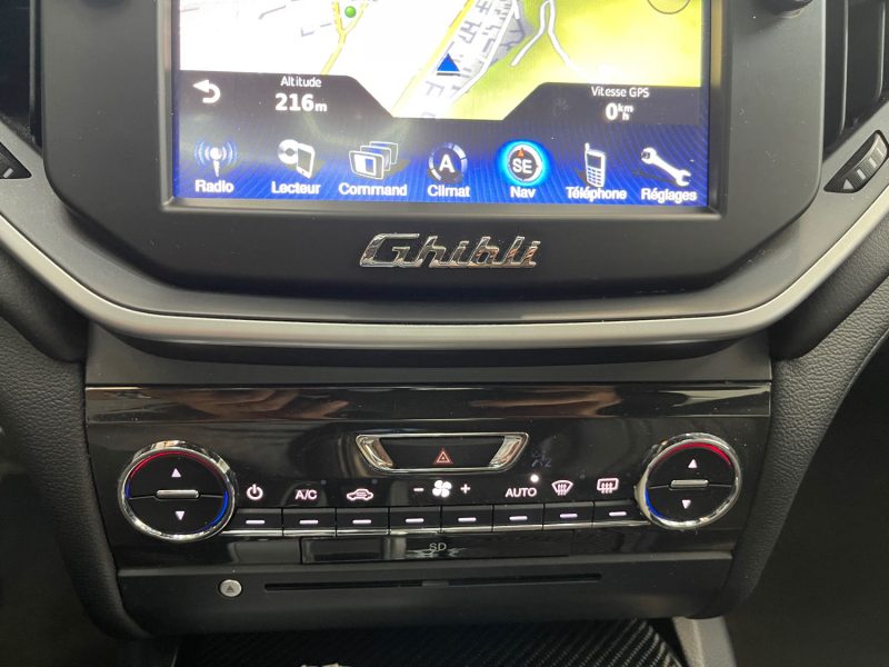 MASERATI GHIBLI III GARANTIE 12 MOIS 3.0 V6 DIESEL 275ch FULL, HISTORIQUE COMPLET, ORIGINE FRANCE,
