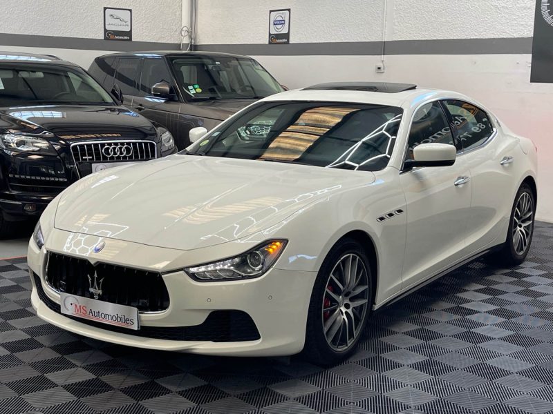 MASERATI GHIBLI III GARANTIE 12 MOIS 3.0 V6 DIESEL 275ch FULL, HISTORIQUE COMPLET, ORIGINE FRANCE,