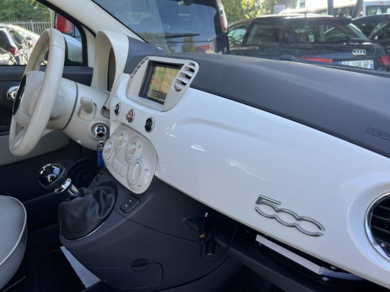 FIAT 500 II LOUNGE 1.2 69 Cv TOIT PANORAMIQUE APPLE CARPLAY & ANDROID CRIT AIR 1 - GARRANTIE 1 AN
